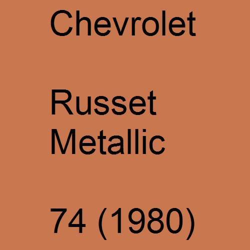 Chevrolet, Russet Metallic, 74 (1980).